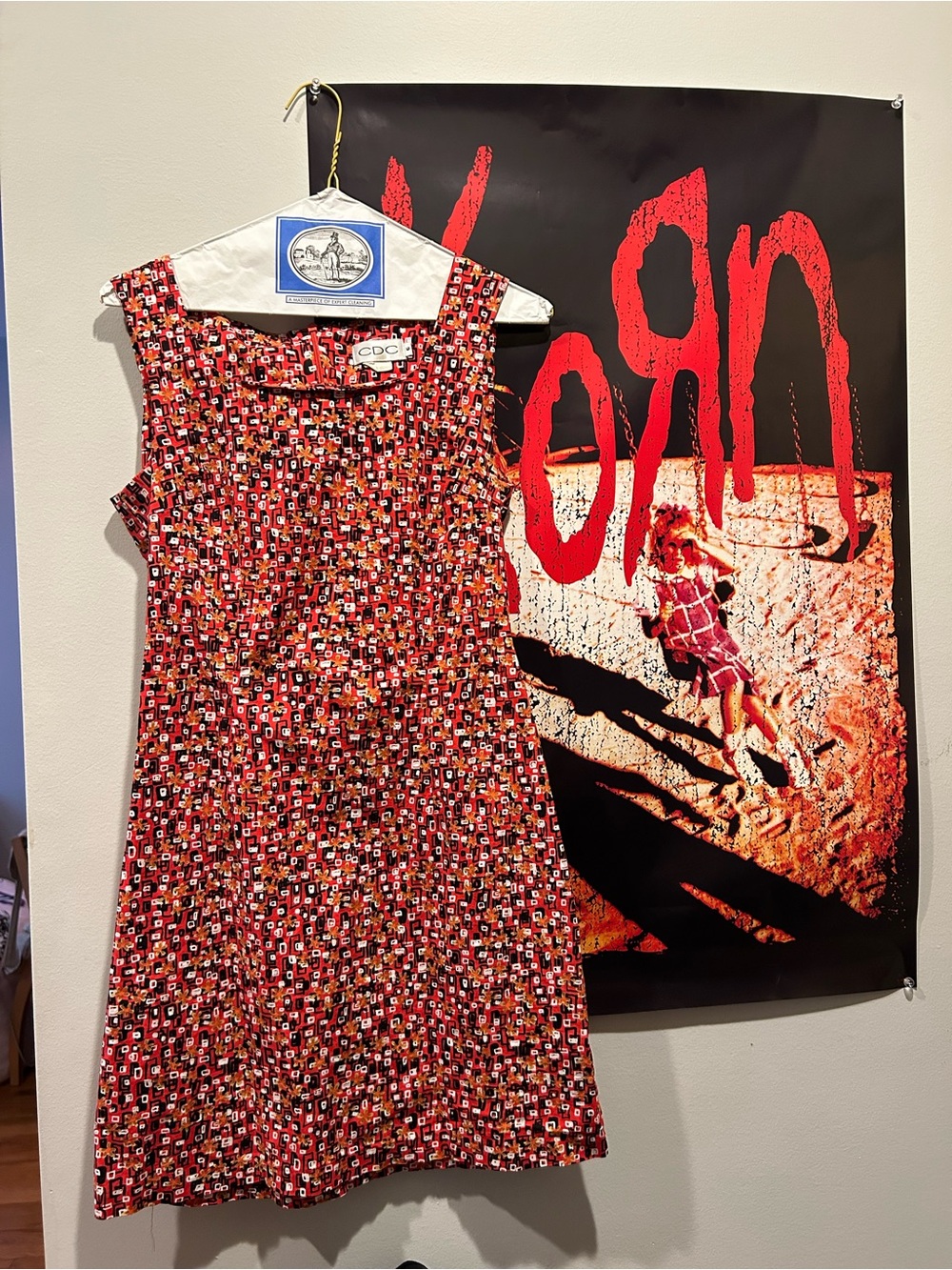 CDC Red Multi-Color Mini Dress